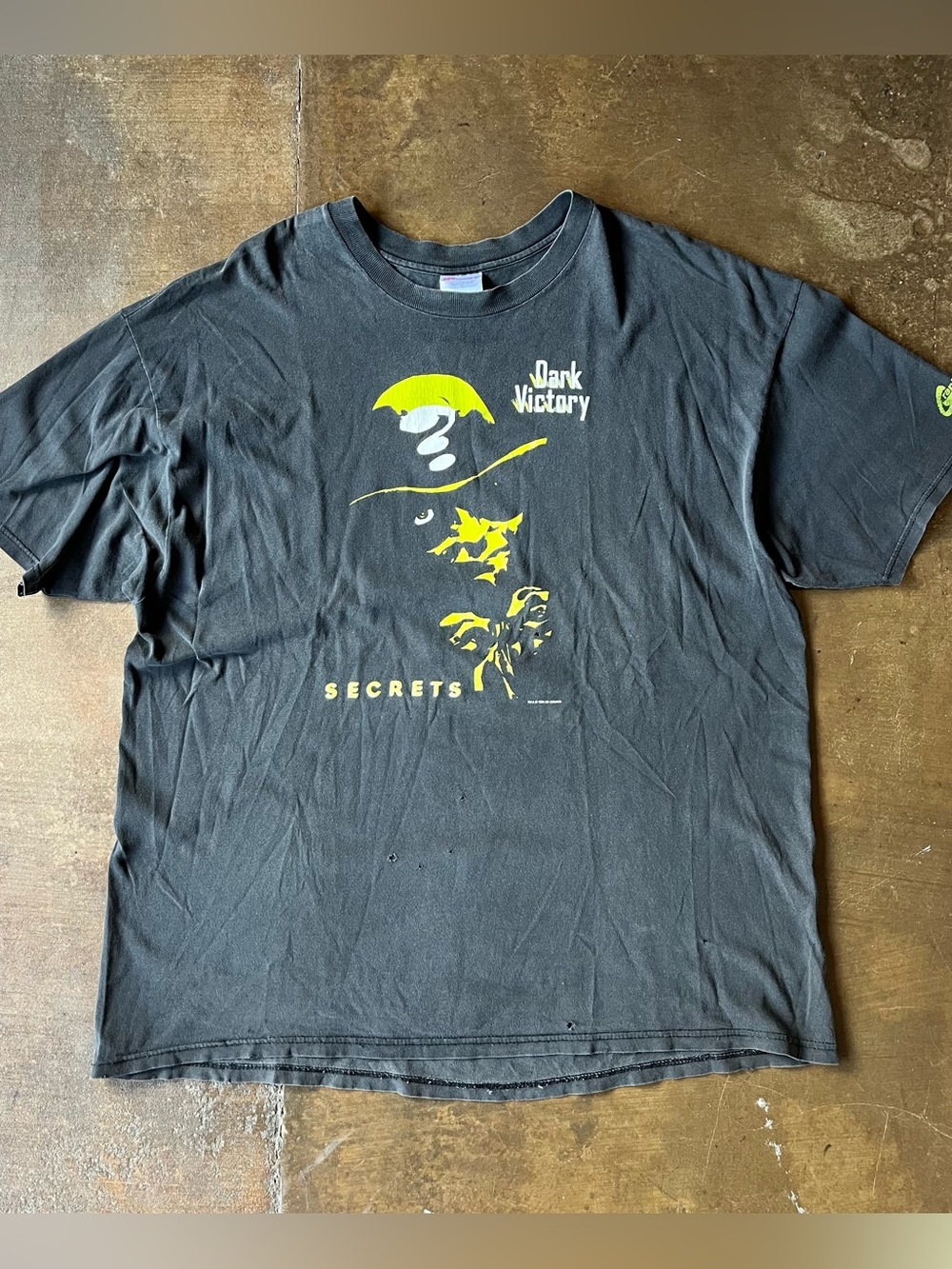 Vintage 90s 1999 Batman Dark Victory The Riddler Secrets Black T-Shirt 2XL 2X